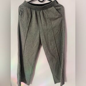 Zara Gray Pinstripe Trousers big girls top size 13,14